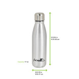 Noxbottle reusable Aluminium water bottle with PP/Metal cap 17oz H:9.64in W:2.55in - 24 pcs Noxbottle reusable Aluminium water bottle with PP/Metal cap 17oz H:9.64in W:2.55in - 24 pcs
